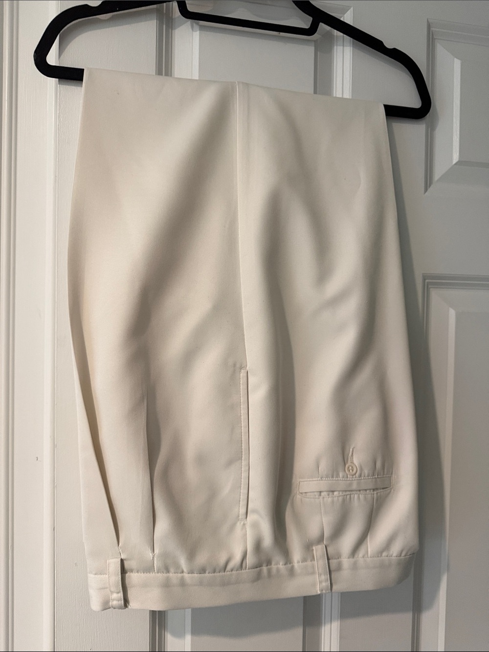 Liz Claiborne Cream Wide-Leg Trousers